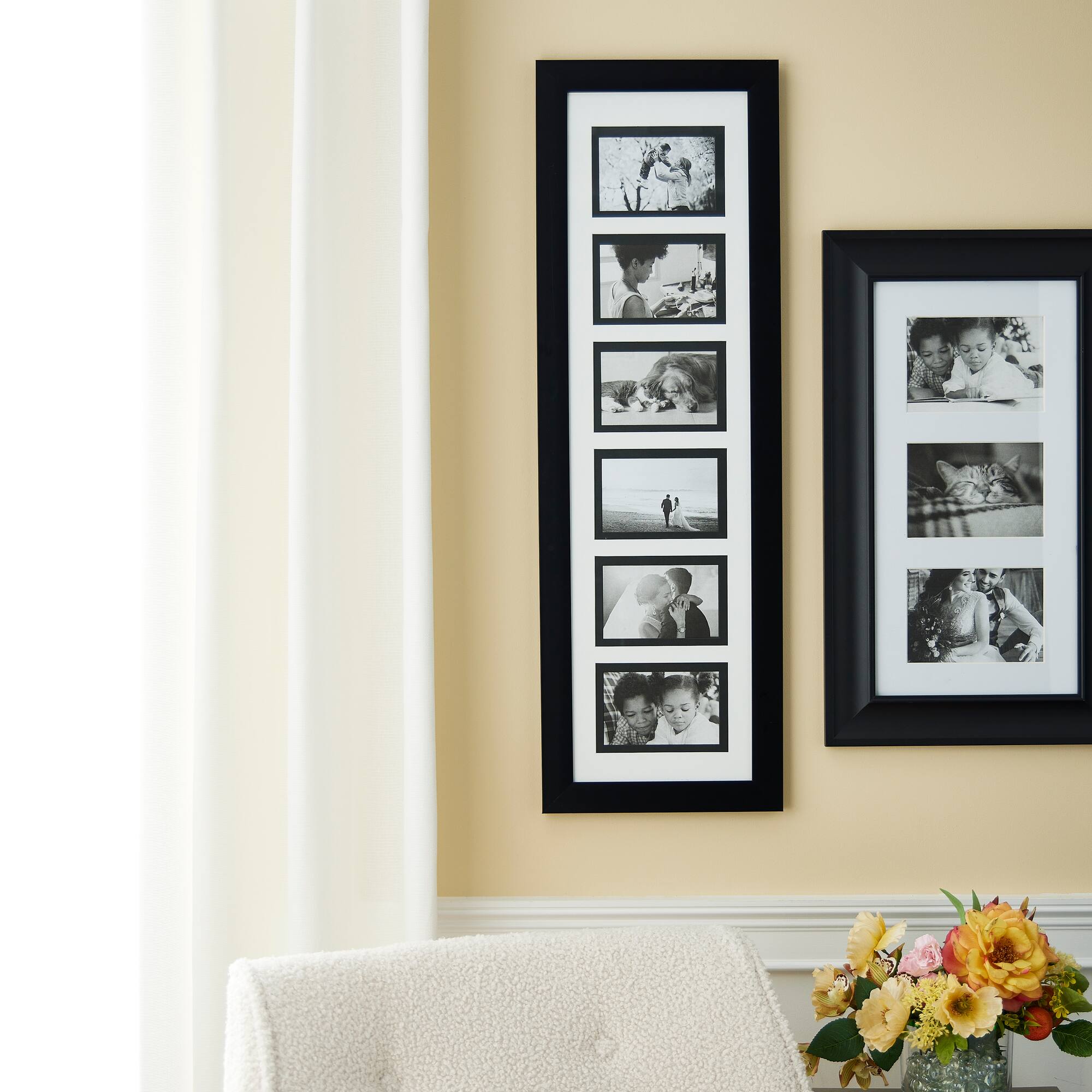 6 Opening 32.5" x 9" Collage Frame with Double Mat by Studio Décor®